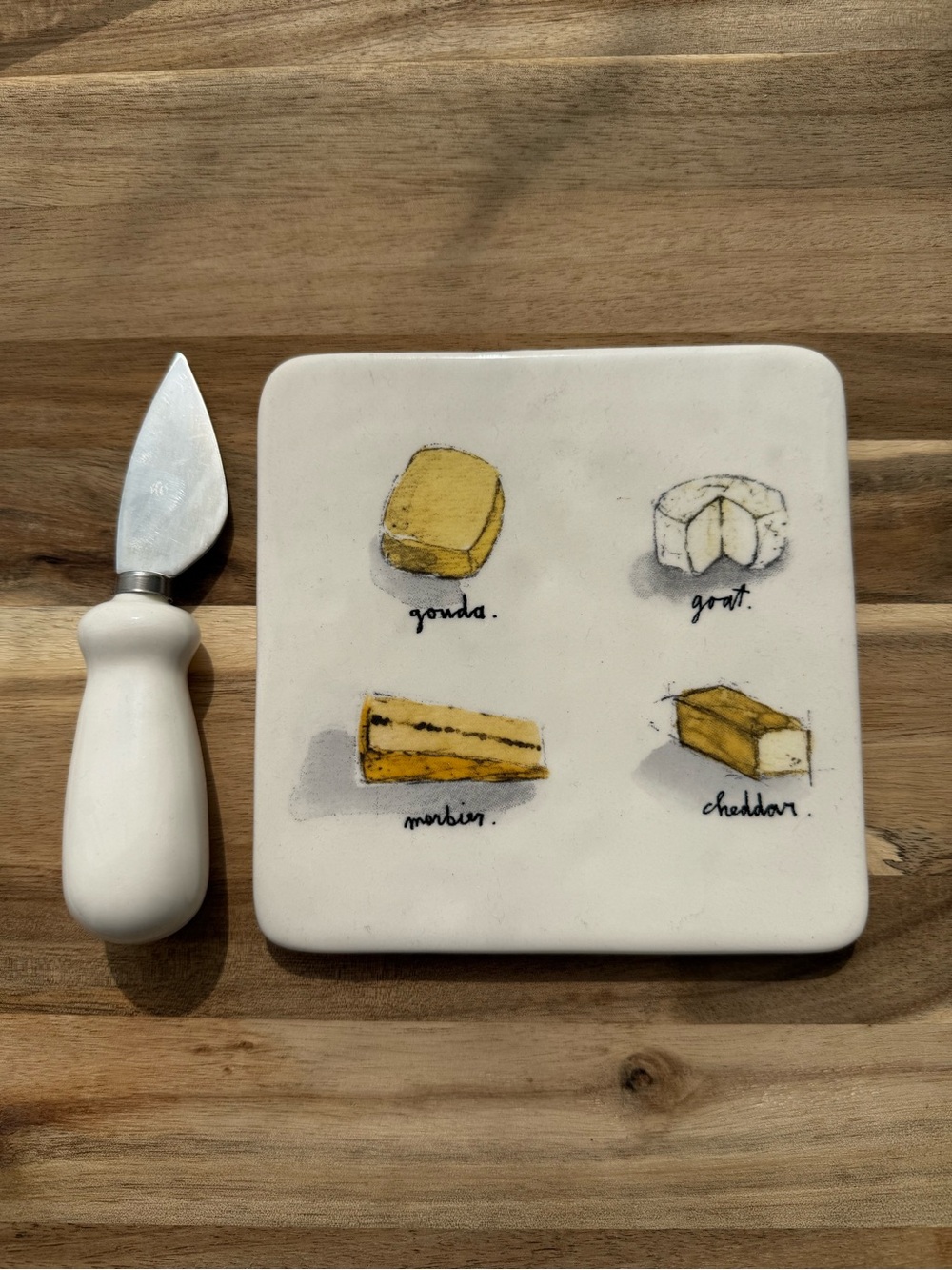 Rae Dunn Cheese Board w/ Knife